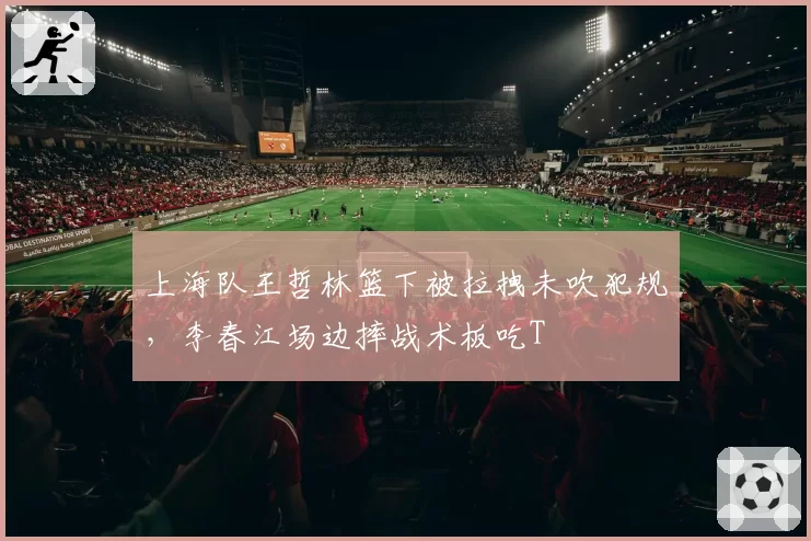 上海队王哲林篮下被拉拽未吹犯规，李春江场边摔战术板吃T